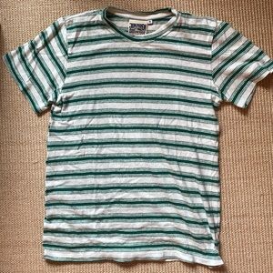 Jungmaven Green Striped Hemp Tee